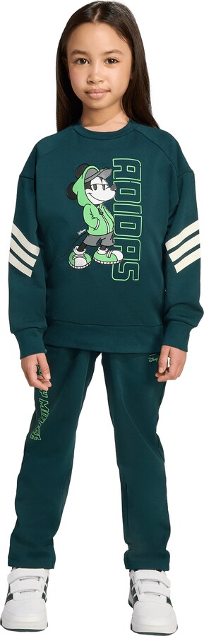 adidas x Disney Kids' Mickey Crewneck Sweatshirt & Joggers Set