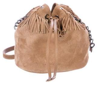 Longchamp Suede Bucket Bag