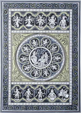 Bungalow Rose Bakasura Vadha By Lord Shri Krishna With Dashavatara Of Vishnu