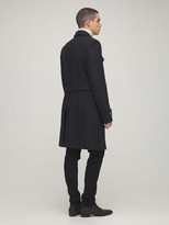 Thumbnail for your product : Balmain Wool Blend Military Coat W/ Belt