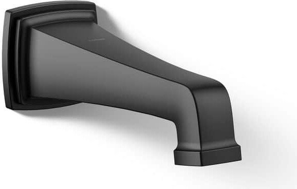 Riff Wall Mount Non-Diverter Bath Spout, Matte Black