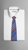 Thumbnail for your product : Burberry Check Silk Linen Tie