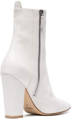Laurence Dacade White Maia 100 Leather Ankle Boots