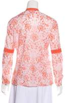 Thumbnail for your product : Tory Burch Lace-Trimmed Long Sleeve Top
