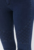 Thumbnail for your product : Forever 21 Mid-Rise - Skinny Moto Jeans