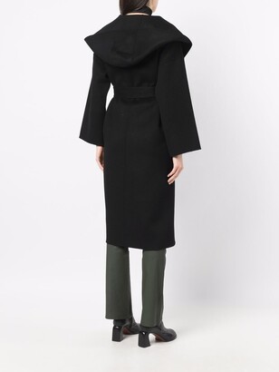 Arma Hooded Wool Trench Coat