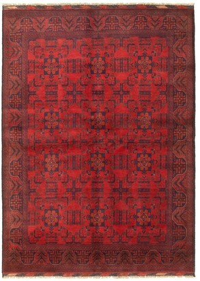 Ecarpetgallery Hand-knotted Finest Khal Mohammadi Red Wool Rug