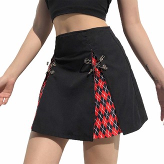 Red And Black Plaid Skirt Shop The World S Largest Collection Of Fashion Shopstyle Uk