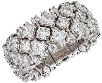 Zydo Stretch 18K White Gold & Diamond Flexible Cocktail Ring