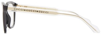 Gucci Square Acetate Glasses - Black