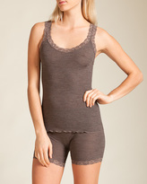Thumbnail for your product : Oscalito Wool/Silk with Leavers Lace Shorty