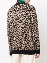 Thumbnail for your product : Paul Smith Leopard-Print Wool Cardigan