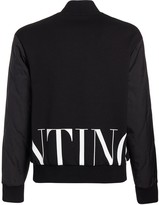 Thumbnail for your product : Valentino Logo Print Jersey & Nylon Casual Jacket