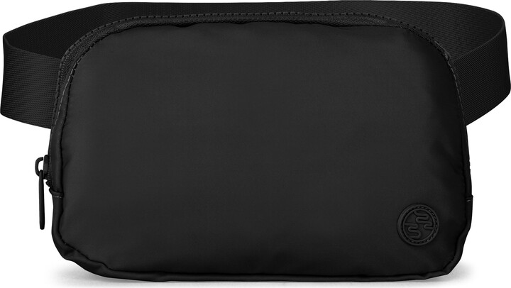 iFLY Unisex Travel Belt/Sling Bag with Adjustable Shoulder or Waist Strap, Black