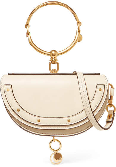 Chloé - Nile Bracelet Mini Leather Shoulder Bag - Off-white