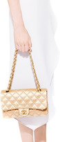 Thumbnail for your product : WGACA Vintage Chanel Pink Satin Tan Stitch Handbag From What Goes Around Comes Around