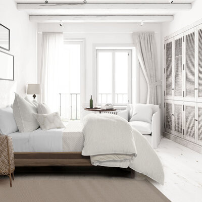 Colcha Linens Metallic Thread Zinc