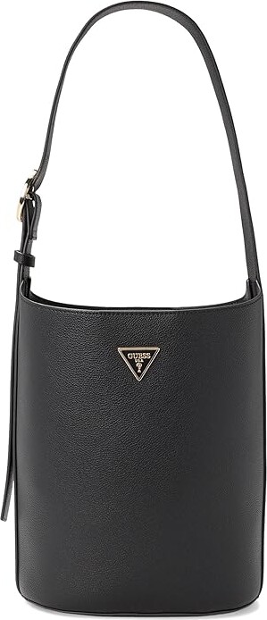 GUESS Meridian Ii Bucket Women's Handbags Black, Polyester