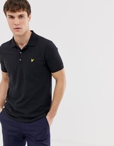 Thumbnail for your product : Lyle & Scott logo pique polo in black