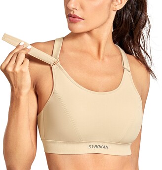 Buy SYROKAN Women's Front Adjustable Wirefree High Impact Full Support  Sports Bra Online at desertcartINDIA