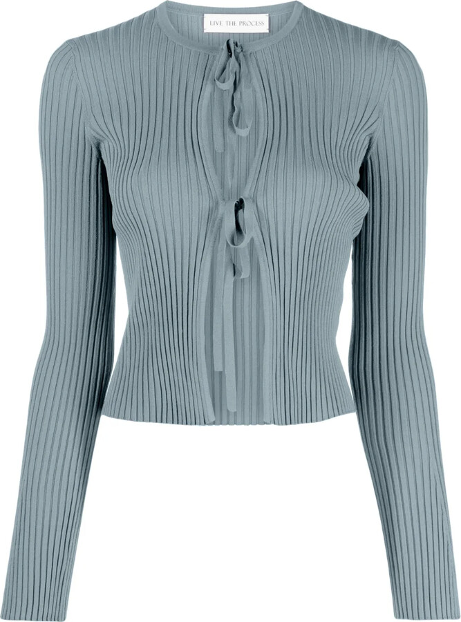 Live The Process Juno wide-ribbed cardigan