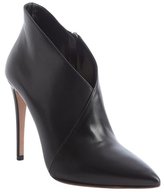Thumbnail for your product : Prada black pointed toe 'Vitello Lux' ankle zip leather booties