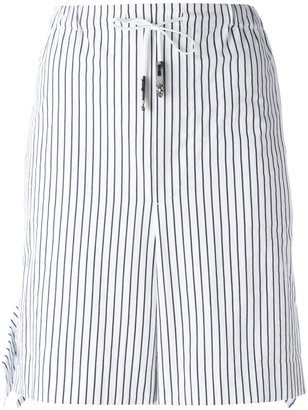 Toga striped tie-waist shorts