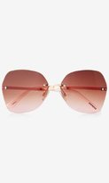 Thumbnail for your product : Express Rimless Square Sunglasses