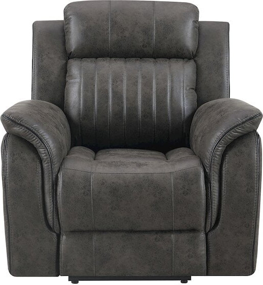 Global Furniture USA U8517 Charcoal Gray Fabric Glider Recliner