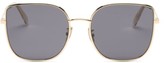 Thumbnail for your product : Celine Square Metal Sunglasses - Gold