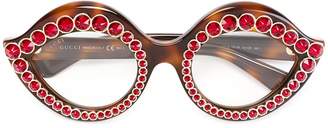Gucci Eyewear swarovski crystals embellished glasses