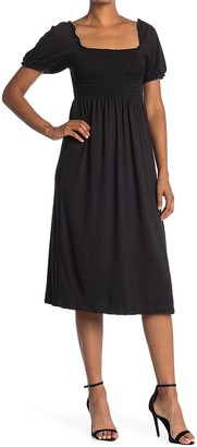 Velvet torch blue smocked dress Clearance