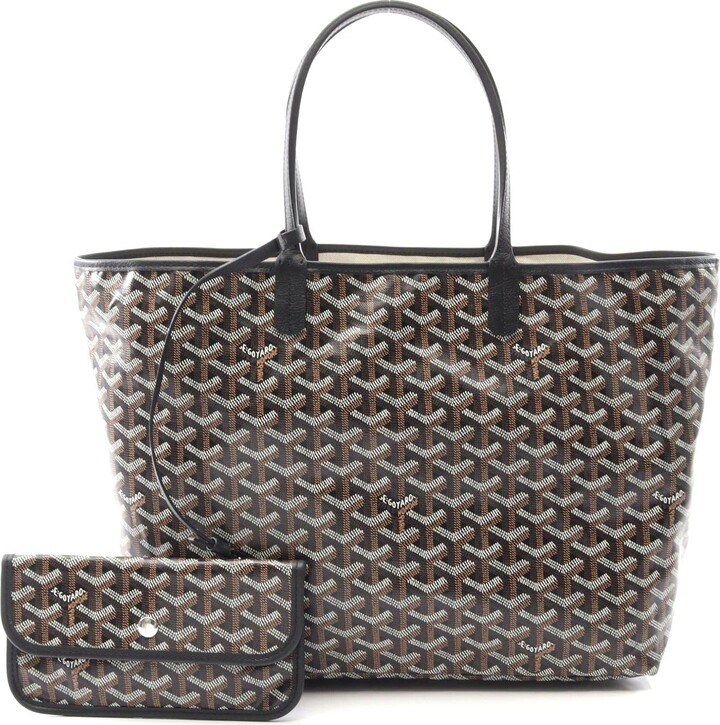Goyard St. Louis PM Tote Bag PVC Canvas Leather
