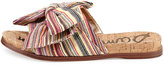 Thumbnail for your product : Sam Edelman Henna Striped Fabric Flat Cork Sandal, Bright Multi