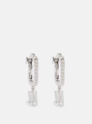 Raphaele Canot Set Free Diamond & 18kt White-gold Earrings