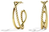 Thumbnail for your product : David Yurman Crossover Hoop Earrings in Gold