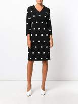 Thumbnail for your product : Moschino Boutique bow embroidered dress