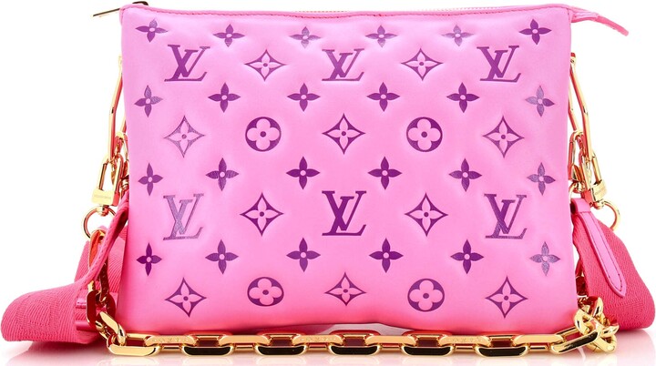 Louis Vuitton Limited Edition Coussin PM Monogram Pink Lambskin in