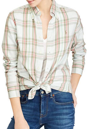 Polo Ralph Lauren Classic-Fit Plaid Cotton Twill Button-Down Shirt