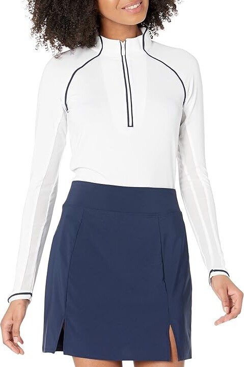 Penguin Women's Veronica Tennis Polo Bright White Top, Size Large