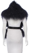Thumbnail for your product : Glamour Puss Glamourpuss Mongolian Fur Stole w/ Tags