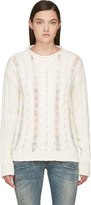 Thumbnail for your product : Balmain Pierre White Fisherman Knit Sweater