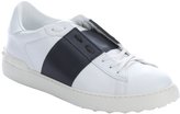 Thumbnail for your product : Valentino white and blue leather low top 'Runway' sneakers