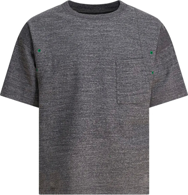 KAPITAL pocket-detail panelled T-shirt