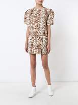 Thumbnail for your product : Adam Lippes Ocelot Printed Wrap Mini Skirt