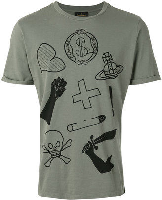 Vivienne Westwood illustration print T-shirt - men - Cotton - S