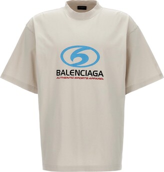 関税込【BALENCIAGA】Surfer Vintage コットンTシャツ BALENCIAGA - Surfer Cracked Vintage Cotton T-shirt Balenciaga