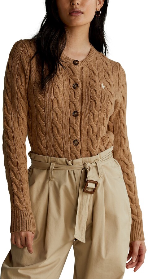 Polo Ralph Lauren Wool & Cashmere Cable Cardigan - ShopStyle