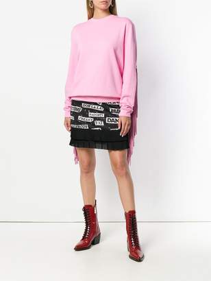 Moschino safety pin motif skirt