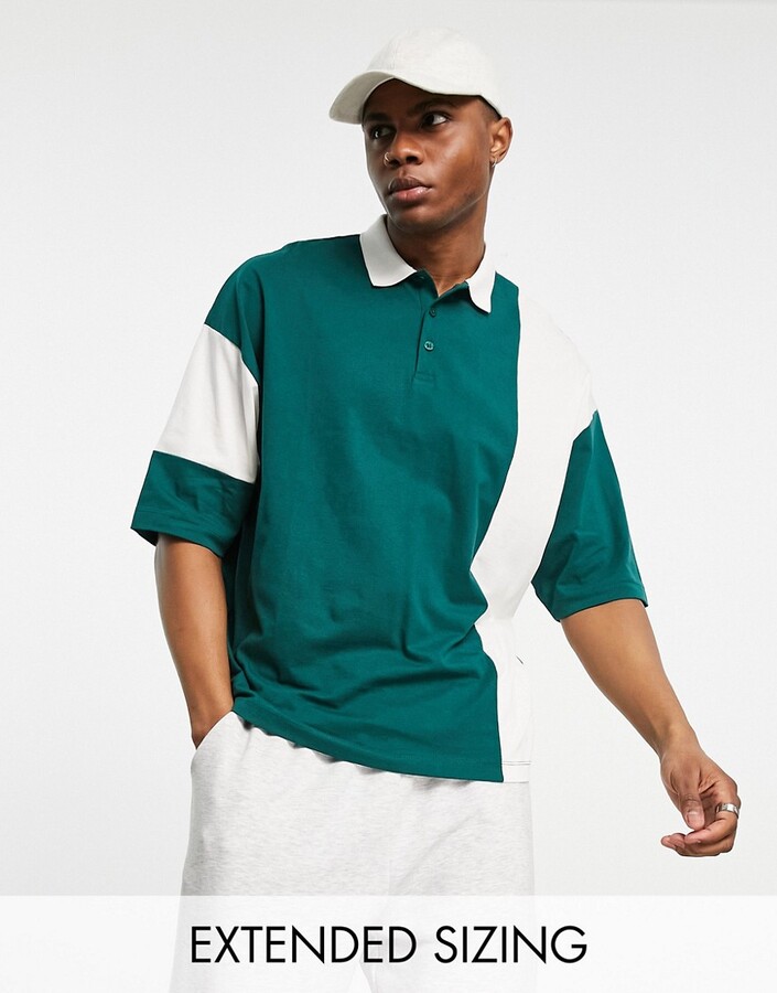 ASOS Damen Kleidung Tops & Shirts Shirts Poloshirts ASOS DESIGN Tall cropped boxy polo with short sleeve in marl 
